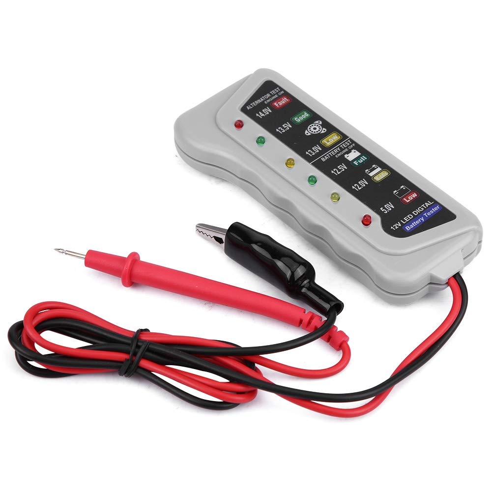 KIMISS Tester akumulatorów samochodowych for 12V-14.8V, analizator stanu baterii, ładowarka i konserwator, narzędzie diagnostyczne