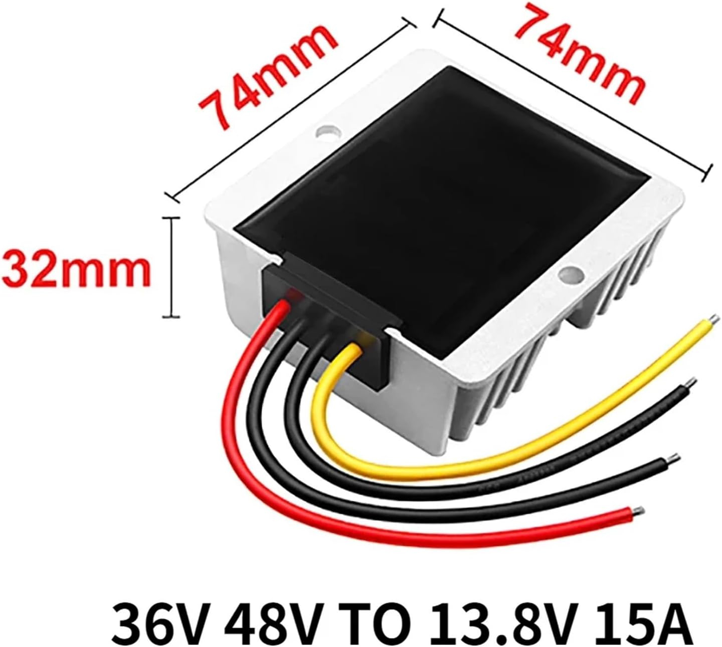 1 Pcs 36V 48V to 13.8V 25A 30A 60A Voltage Reducer Regulator DC DC Step Down Buck Converter Transformer Golf Cart(36V 48V to 13.8V 15A)