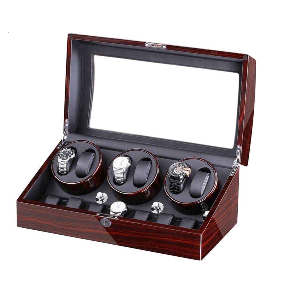 Caja enrolladora automática de relojes con vitrina expositora de alta calidad