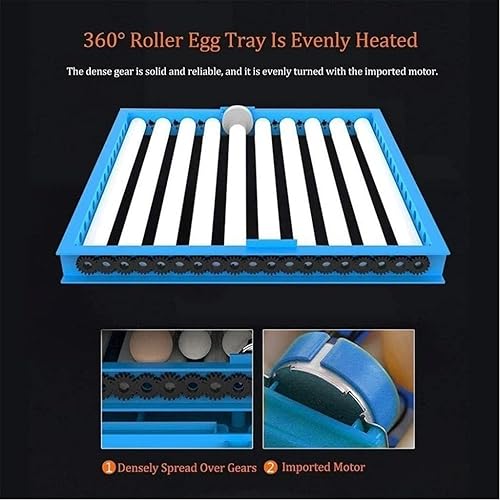 Miniatura 6 de ESTGEN Fully Automatic Egg Incubator Digital Hatcher 192 Eggs Automatic Egg Turning Temperature Control for Chicken Quail Duck Goose