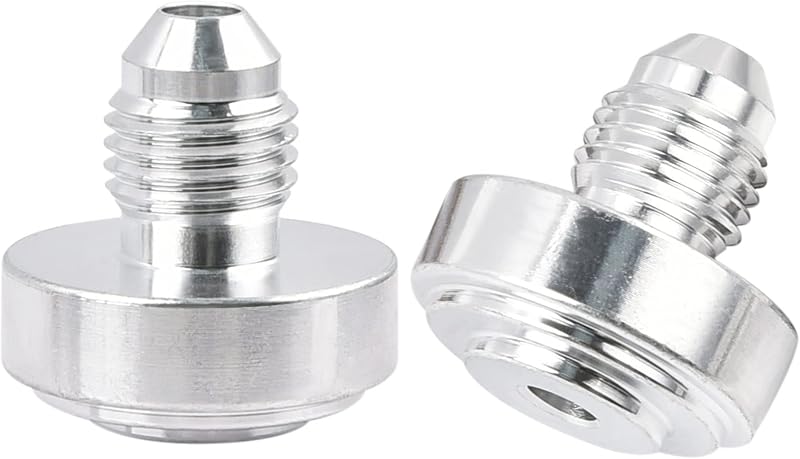 Niple macho 4AN para solda EVIL ENERGY em alumínio 6061-T6 – 2 unidades