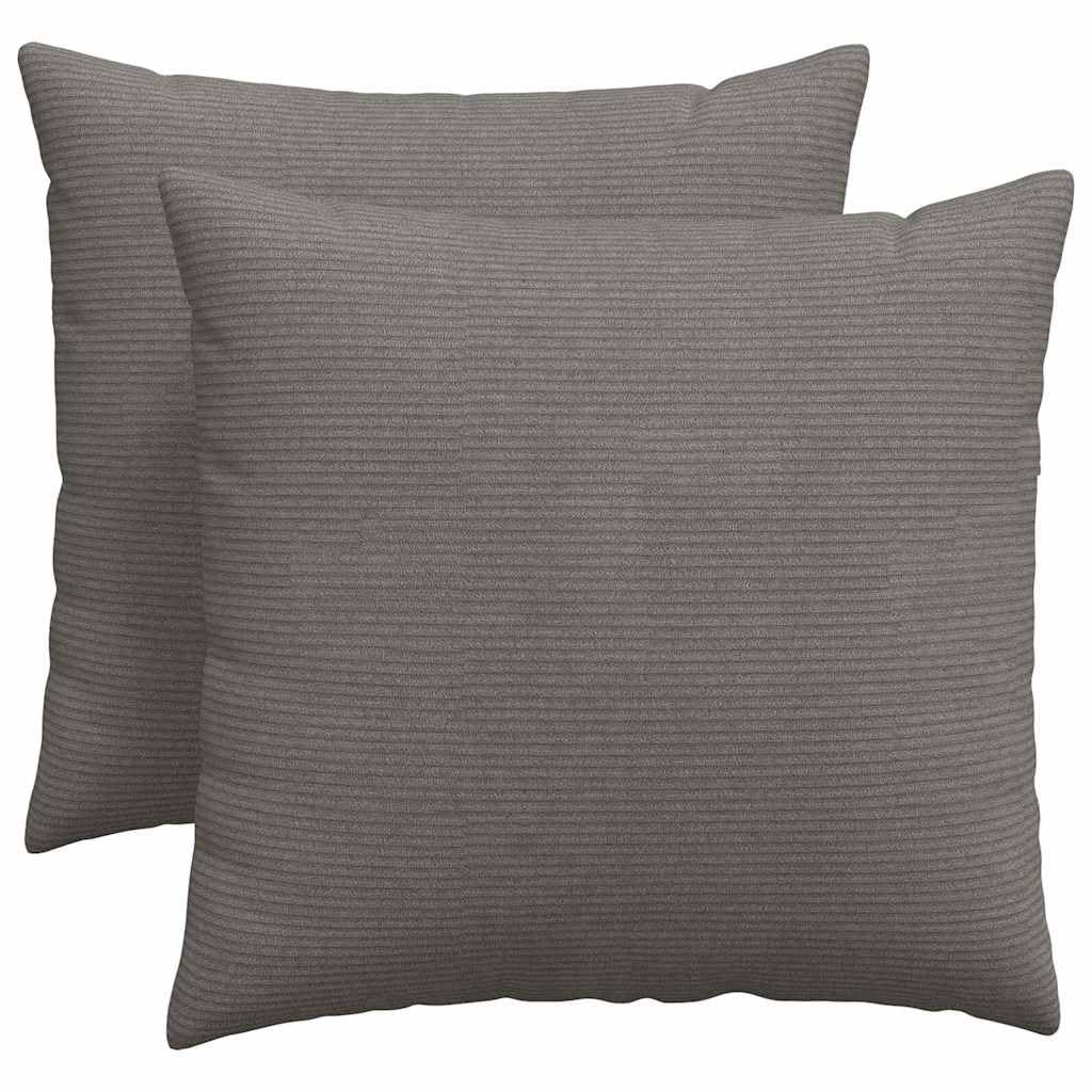 Weiche Cordkissen für Sofa 2 Stück mit samtiger Textur und modernem Design als Elegante Sofakissen und plüschige Sofakissen samtige Dekokissen