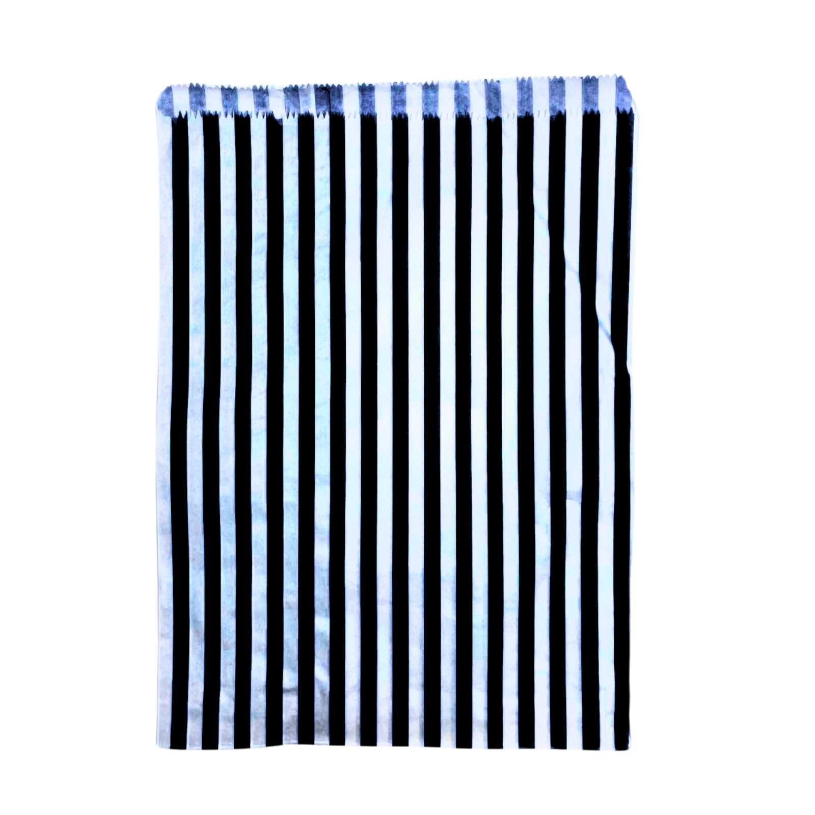 Black Pick N Mix Sweet Candy Striped Paper Treat Bags - 10x14" Pack of 600 — image 1