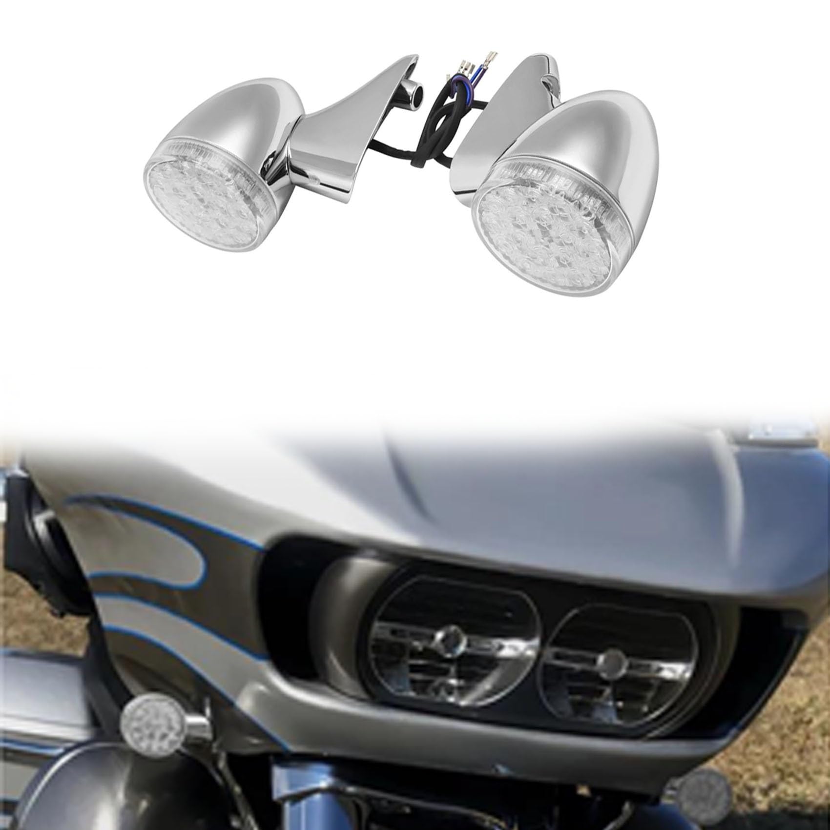 Clignotants avant Harley Road Glide pour vos road trips nocturnes