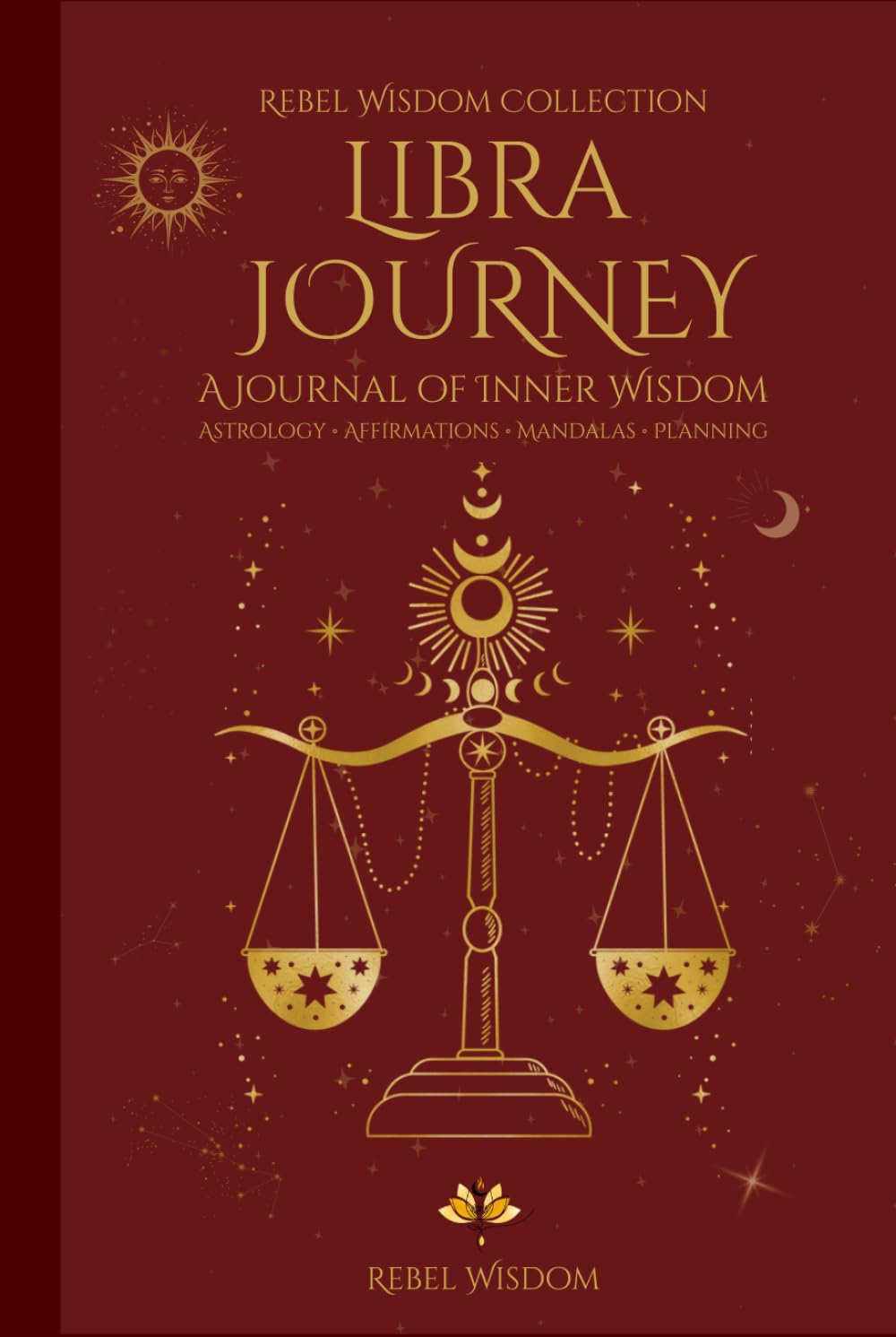 Libra Journey: Astro Planner 2026: with Moon Phases, Affirmations, Mandalas & Journaling pages