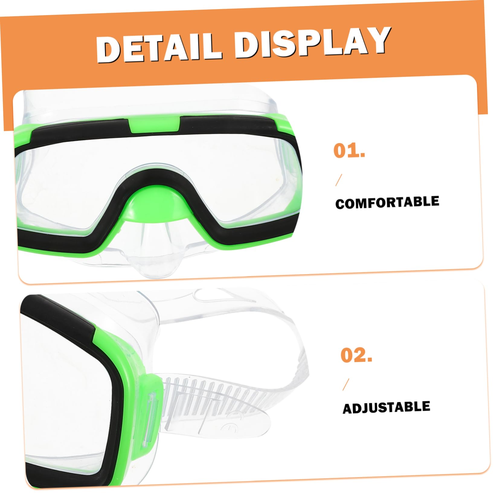 BESTonZON 1Set Snorkeling Gear Set Wide View Goggles Fins for Swimming Comfortable Fog for Boys and Birthday Present for Ocean Adventures
