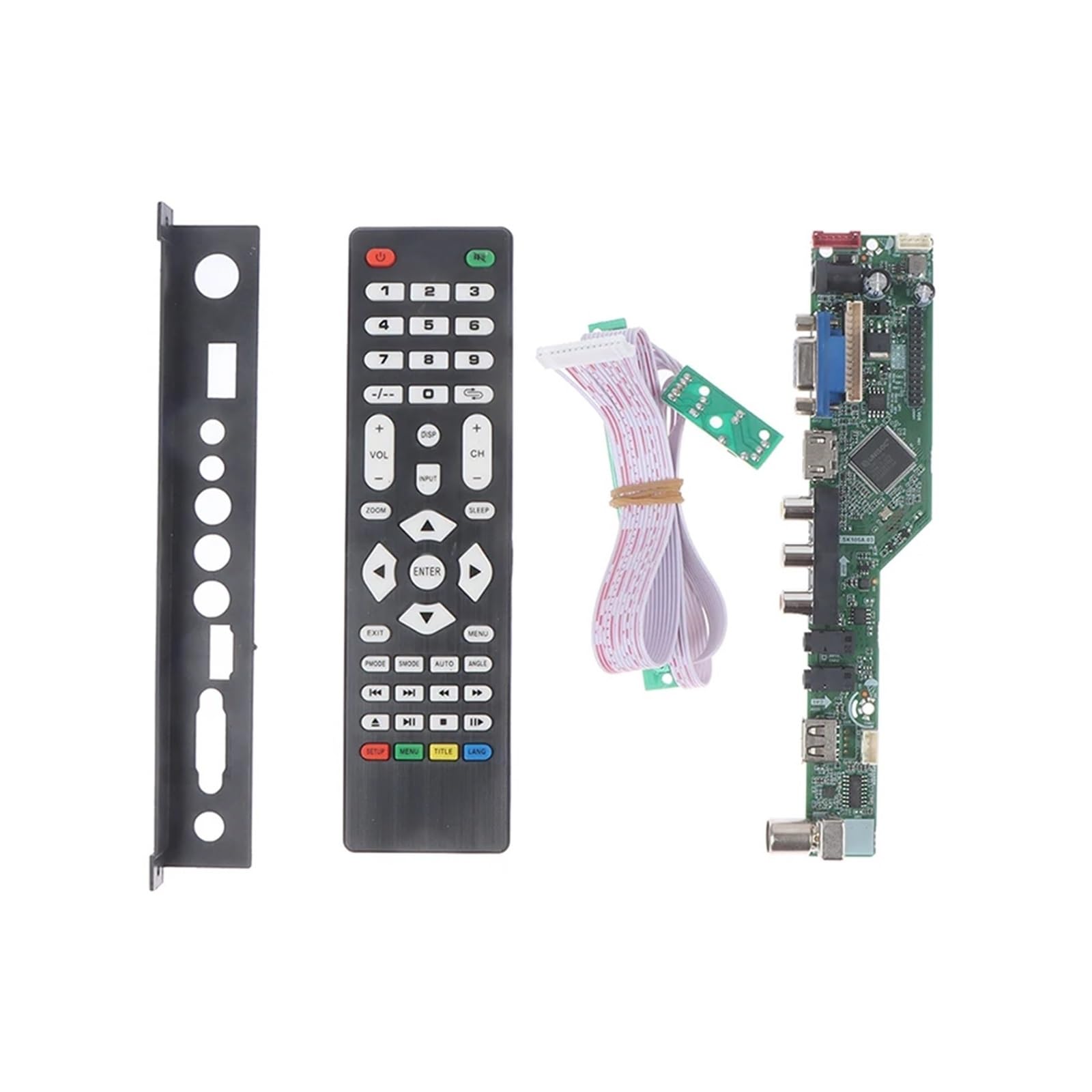 1 zestaw TV płyta główna T.SK105A.03 uniwersalny kontroler telewizora LCD płyta sterownika PC/VGA/interfejs USB zamiennik T.V53.03(C)