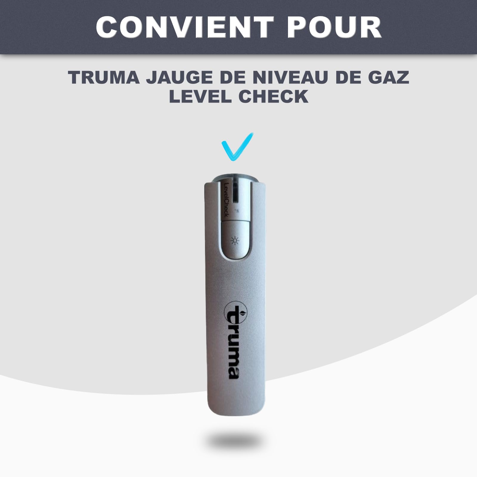 Support pour Truma Level Check – Support pour détecteur de Niveau de gaz – Montage Facile – Compatible Camping-Car – Made in Germany