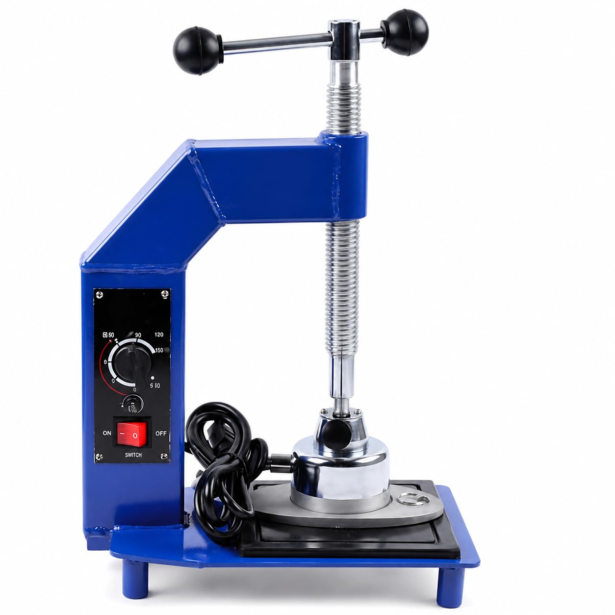 Macchina elettrica per la riparazione di pneumatici, strumento di vulcanizzazione automatica da 500 W con controllo della temperatura 145-165 °C per un fissaggio efficiente dei pneumatici dell'auto