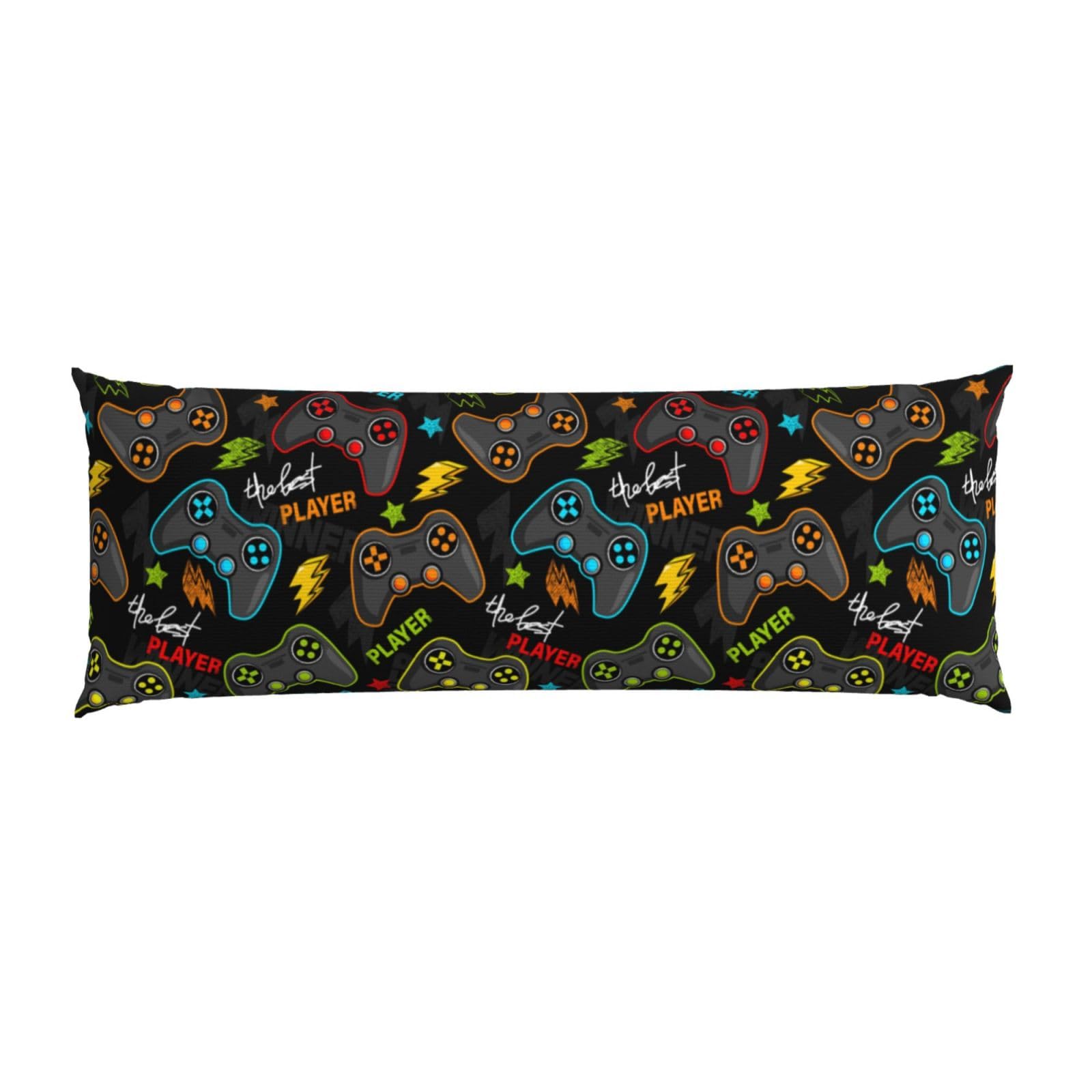 Dsiflylife Gaming Body Pillow Case Gamer Room Decor for Boys Gifts Microfiber Pillowcase with Zipper Boys Gaming Pillow Cover for Bedroom,Couch,Sofa