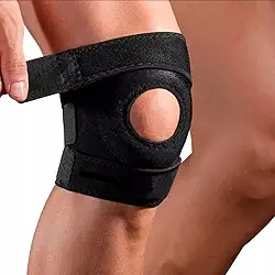 Joelheira Ortopédica Ajustável Proteção Patelar Menisco Tensor Alívio Dor Esportes Proteção