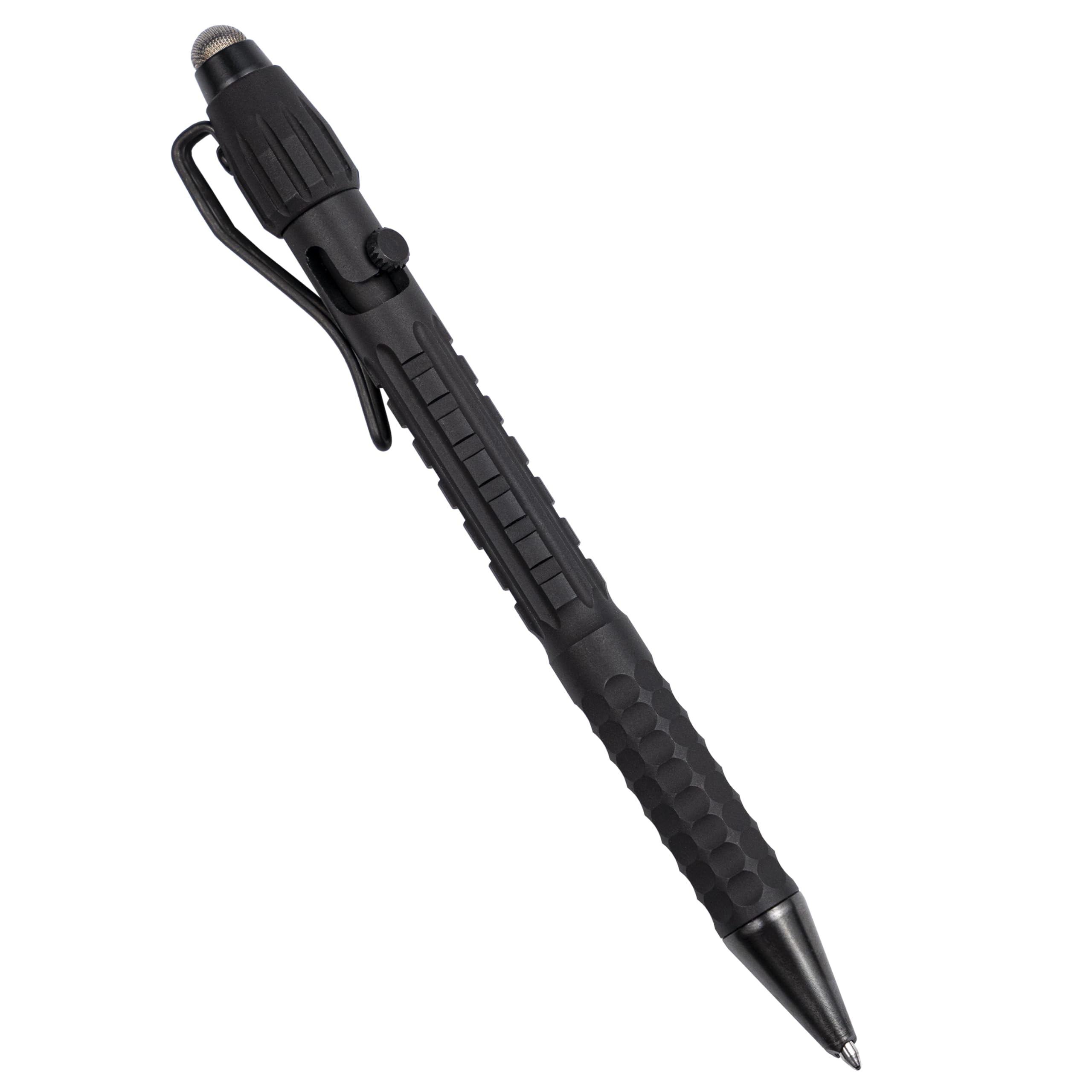 Rite in the Rain All-Weather Readiness Metal Tactical Pen with Stylus Bolt-Action Clicker Glass Breaking Tip Black Ink