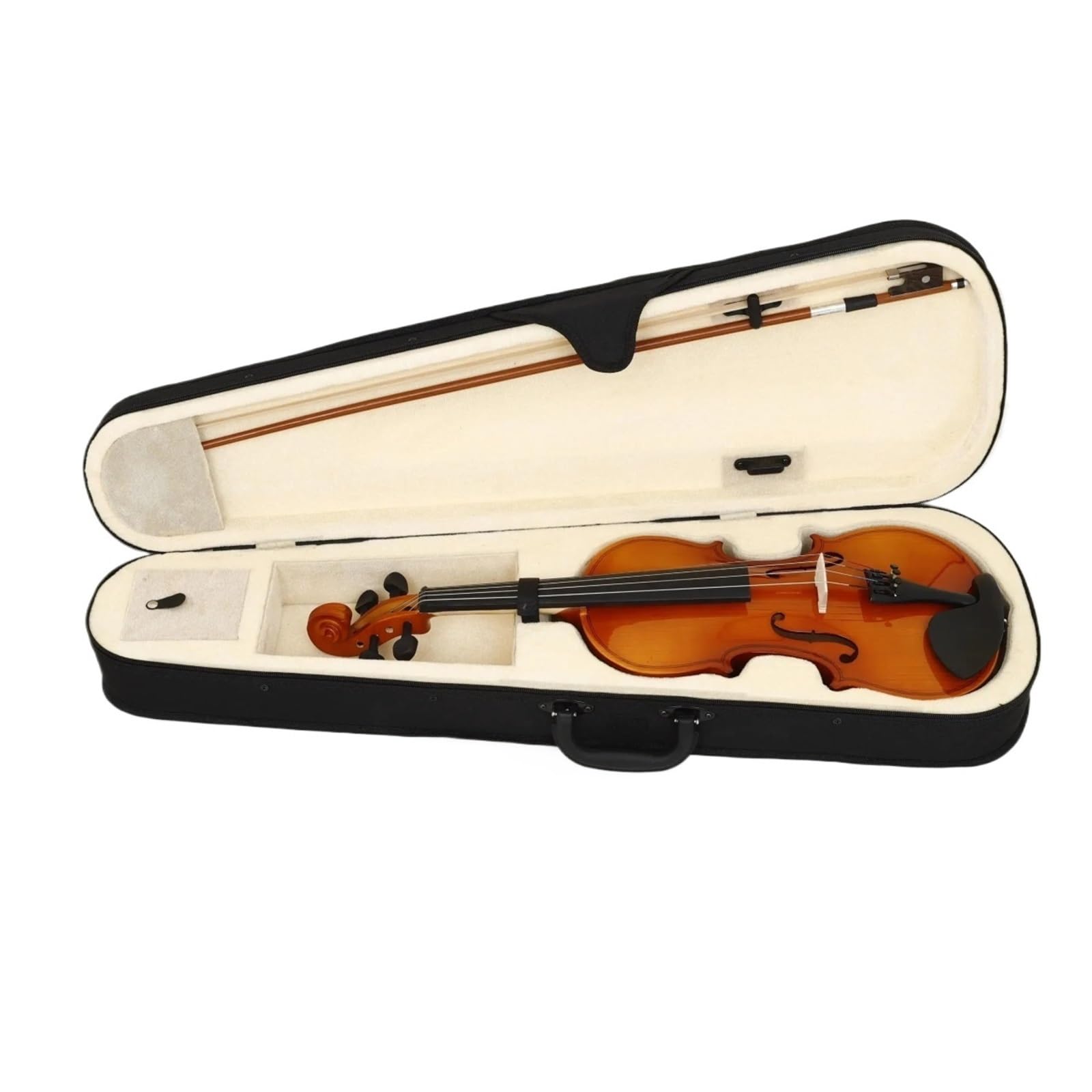 Violino per principianti Violino acustico in legno massello colorato naturale di dimensioni standard(1/8)