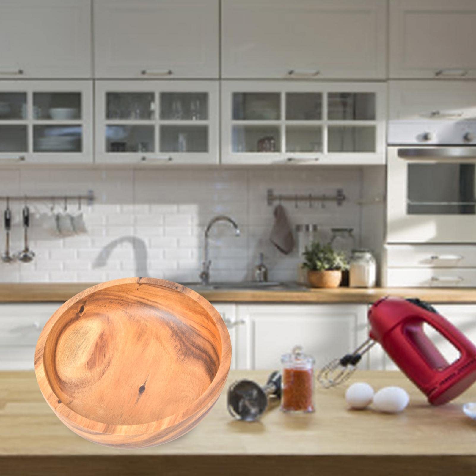 Indus Lifespace Acacia - Set Di 3 Ciotole In Legno Per Piatti Da Cucina - Foto 9