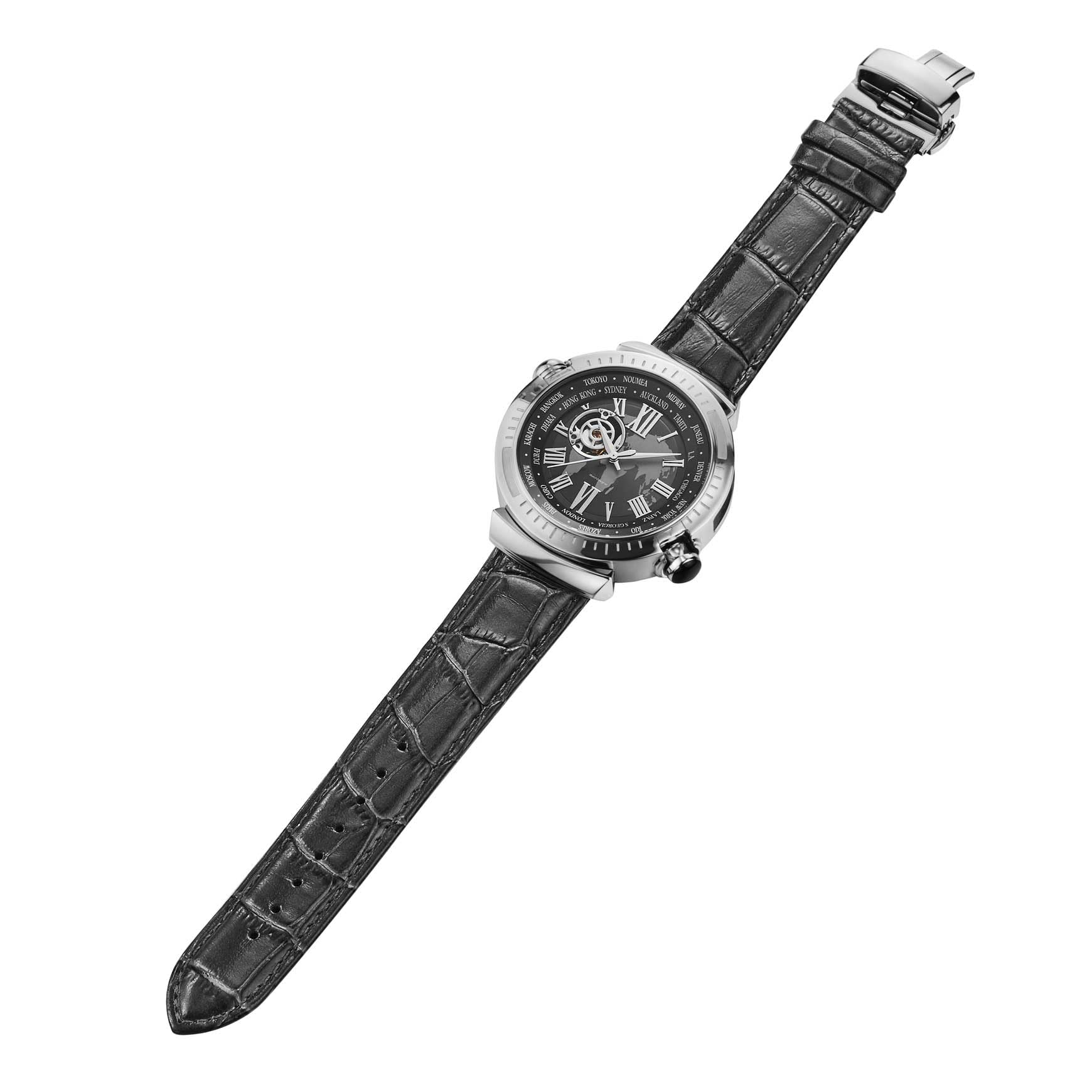 Reloj Mecánico Automático para Hombre Esfera Esqueleto Multifuncional Estilo Vintage Elegante Impermeable