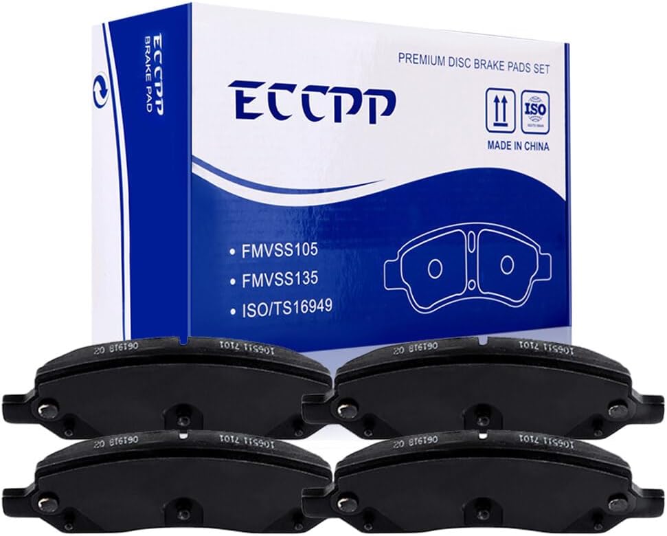 LSAILON [D1172] Rear Ceramic Disc Brake Pads Set For Buick Lucerne 2006-2011,For Cadillac DTS 2006-2011 [4PCS]