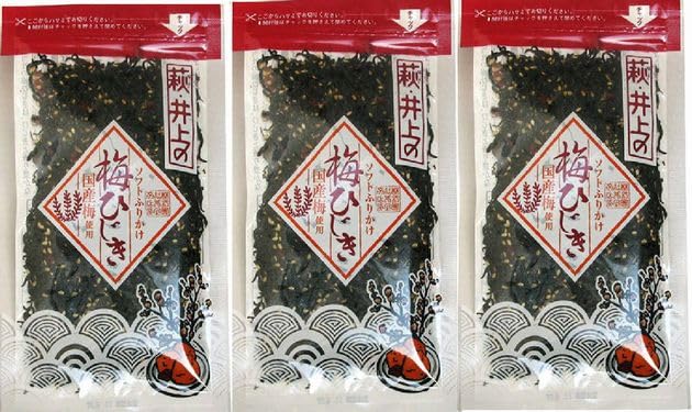 梅ひじき Amazon.co.jp: 【井上商店】梅ひじき60gX3個【山口県】【萩市