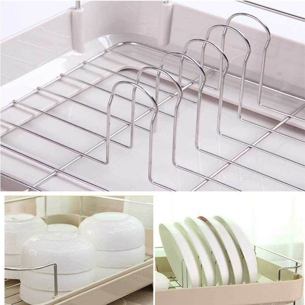 Scolapiatti Forniture da Cucina Scolapiatti Acciaio Inossidabile Doppio scolapiatti Scolapiatti Piatti Scolapiatti Scolapiatti 524442cm (52 * 44 * 20cm)
