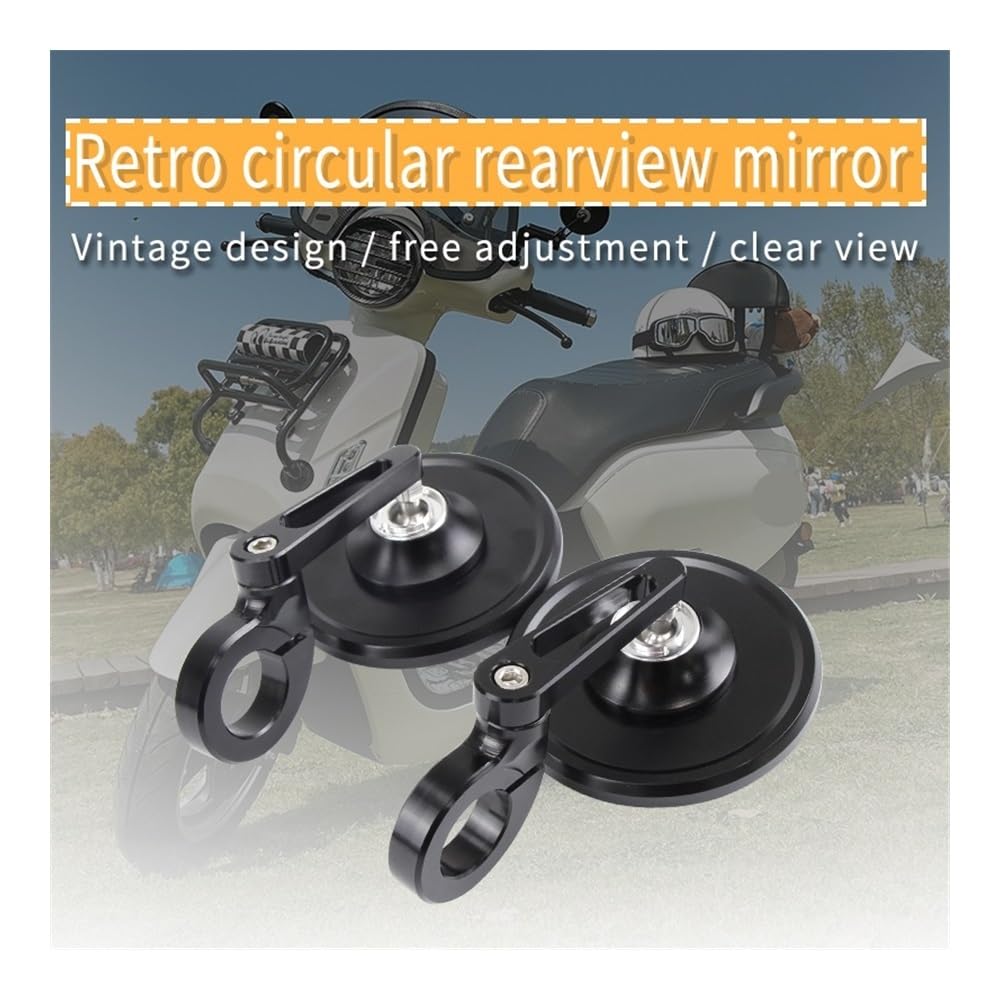 Espejos Retrovisores Para Manillar Motocicleta Cafe Racer CNC Scooter, Extremo De Manillar De 7/8" (22 Mm) Con Inserto De Extremo De Barra Estándar Retrovisor moto