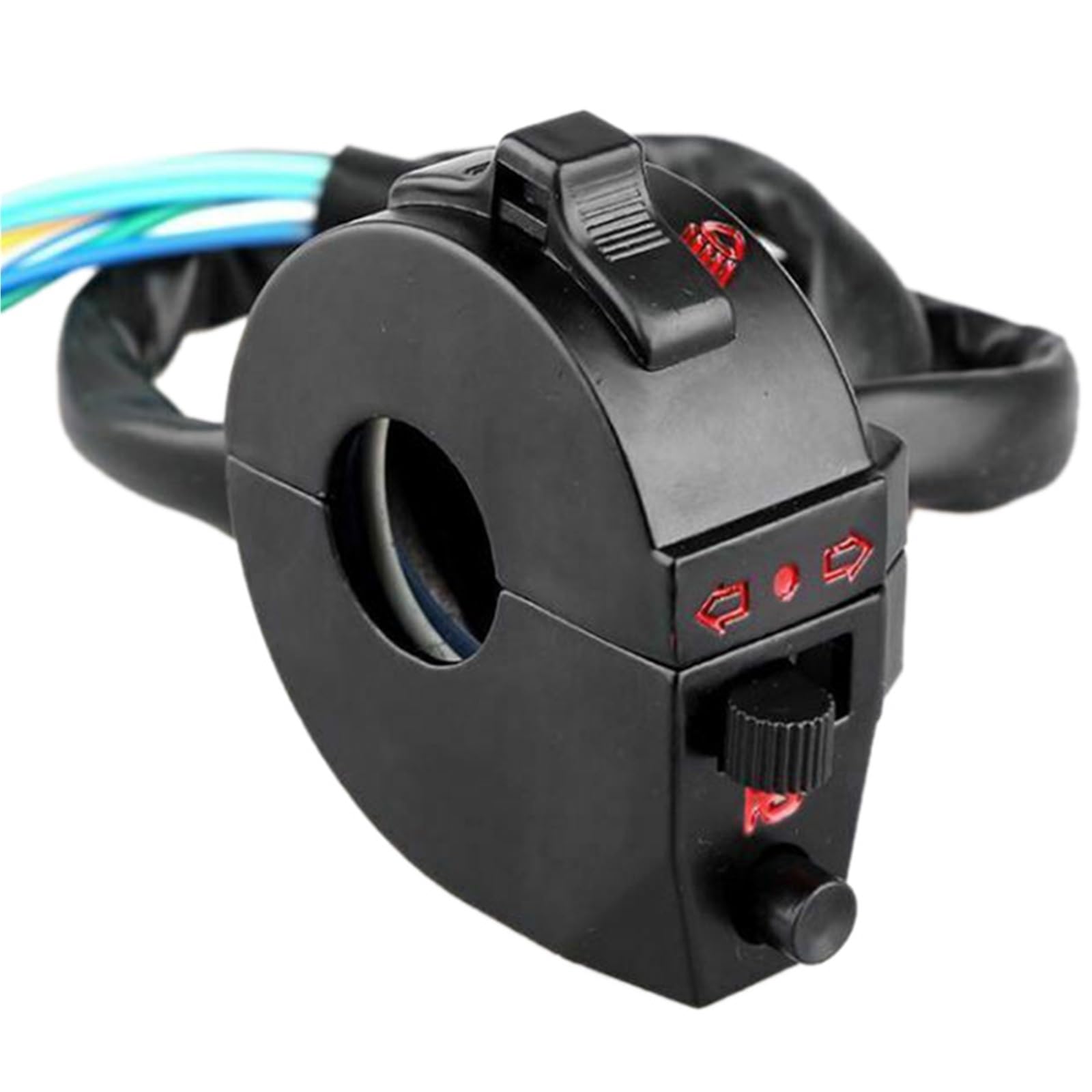 Commodo moto multifonction 22 mm avec commande klaxon et clignotants