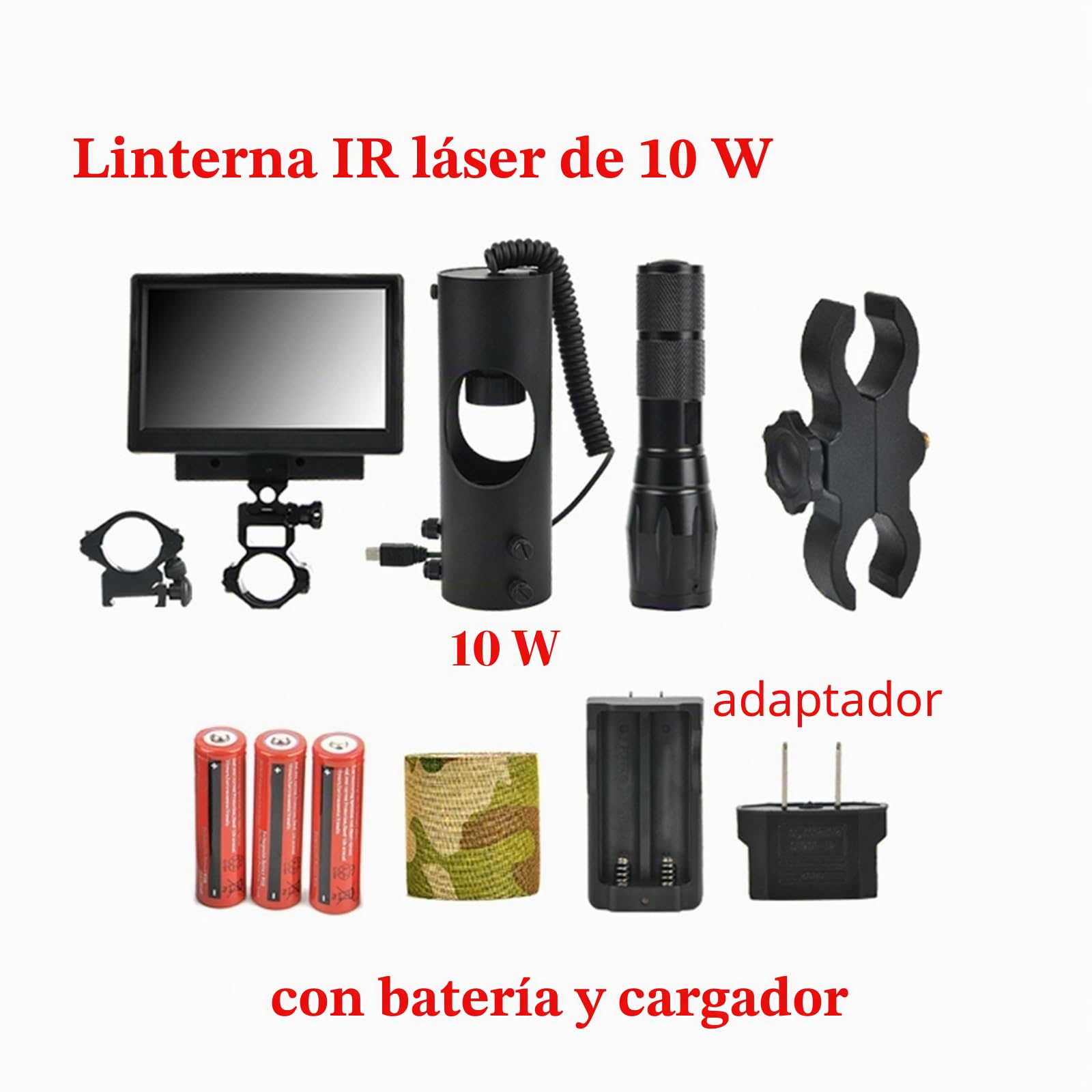 Gafas de visión Nocturna Mira telescópica de visión Nocturna miras de óptica Vista táctica 850nm LED infrarrojo IR Impermeable visión Nocturna cámara de
