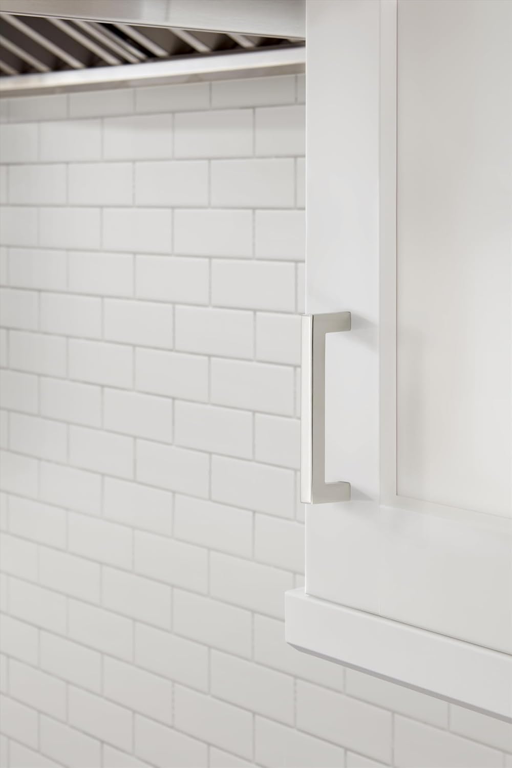 Amerock | Cabinet Pull | Polished Chrome | 3-3/4 inch (96 mm) Center to Center | Monument | 1 Pack | Drawer Pull | Drawer Handle | Cabinet Hardware