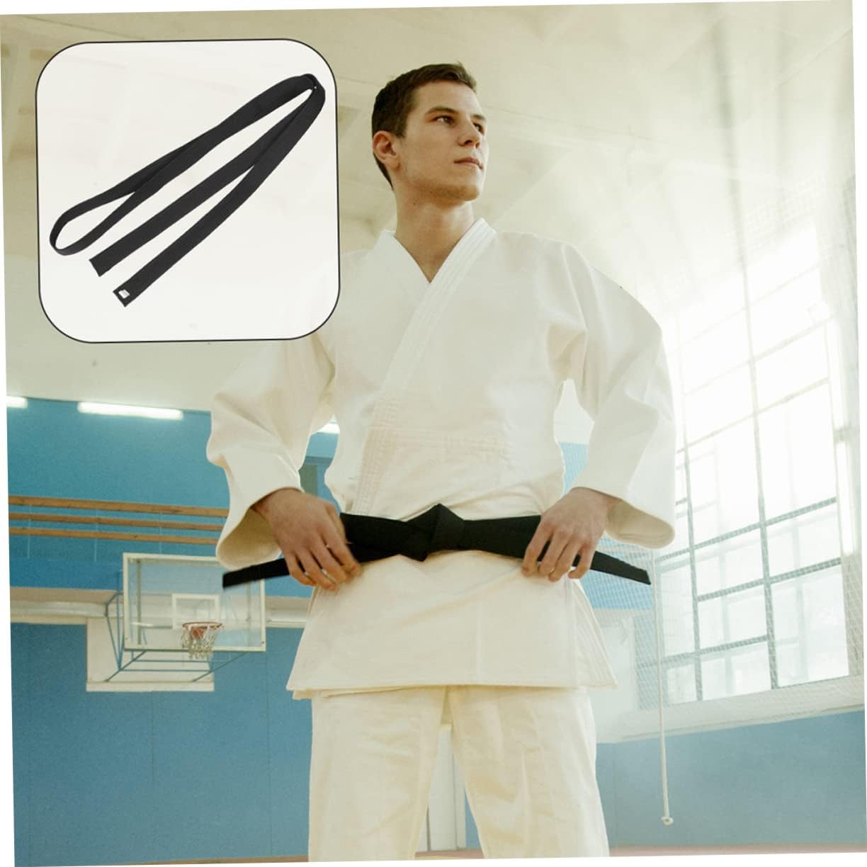 SUPVOX 2Pcs Karate Training Belt for Martial Arts Waist Belt for Taekwondo Karate Durable Comfortable and Abrasion Resistant Training Supplies