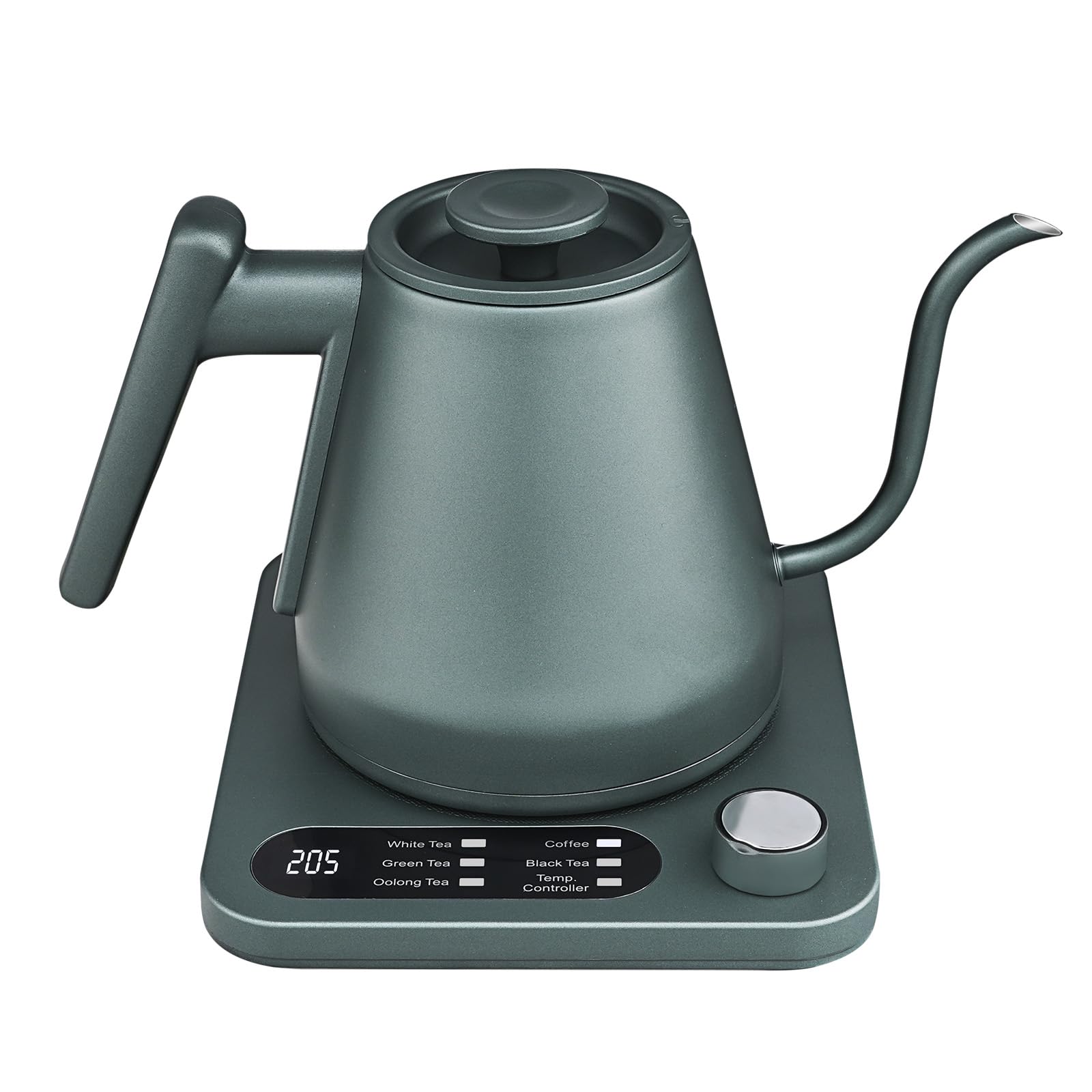 Hervidor eléctrico con cuello de cisne, control de temperatura  personalizado, ebullición rápida de 1200 W y mantenimiento automático del  calor durante