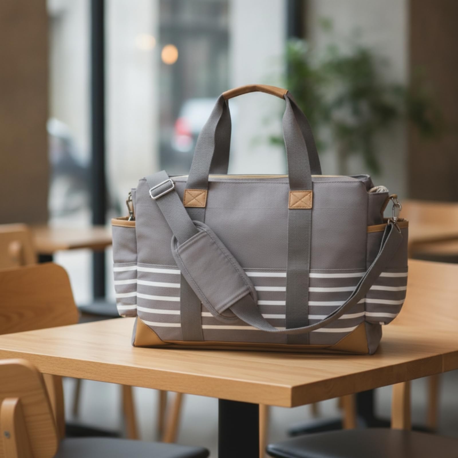 Borsa Fasciatoio con Tracolla Capiente Borsa con Ganci Strutturata Borsone per, Asilo Nido