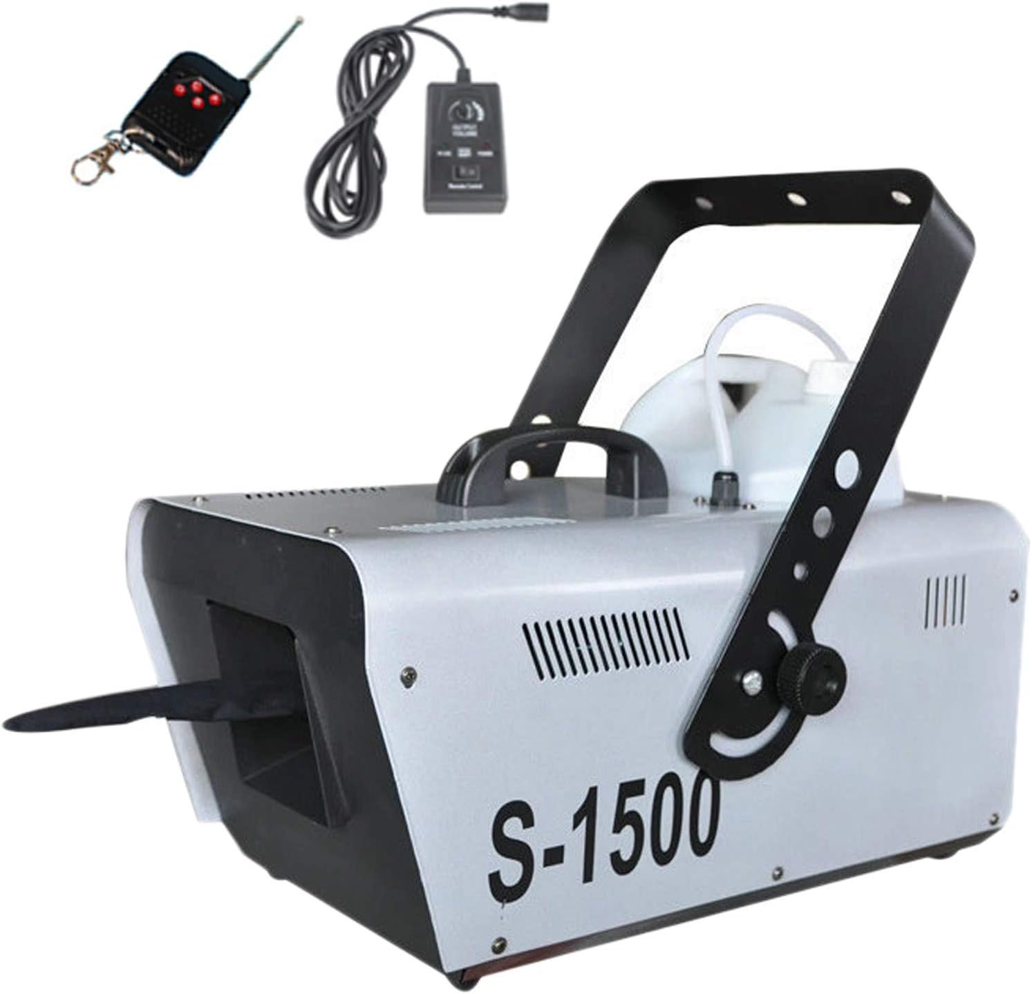 1500W Snow Machine Stage DJ Party Snow Flake Effect Maker Snow Machine with Remote,Portable and Realistic Snow Effect fit for Halloween Wedding Party Decor and Stage,line&remote