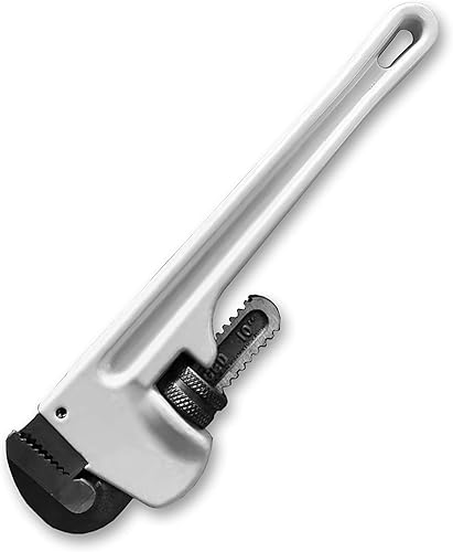 HFS (R Llave de tubo recta de aluminio resistente (10 pulgadas)