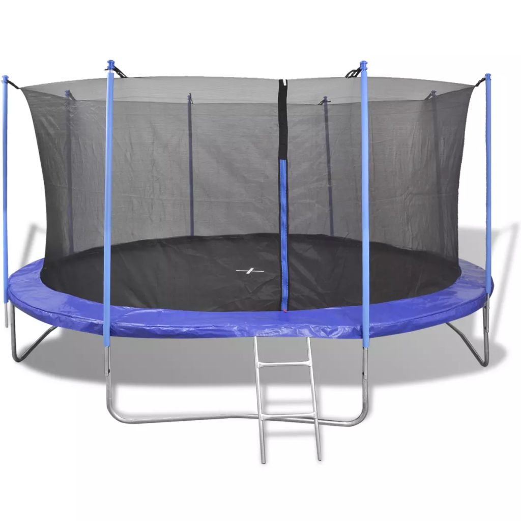 Tidyard Set de Cama elástica de jardín Infantil 5 Piezas 4,57 m Seguridad