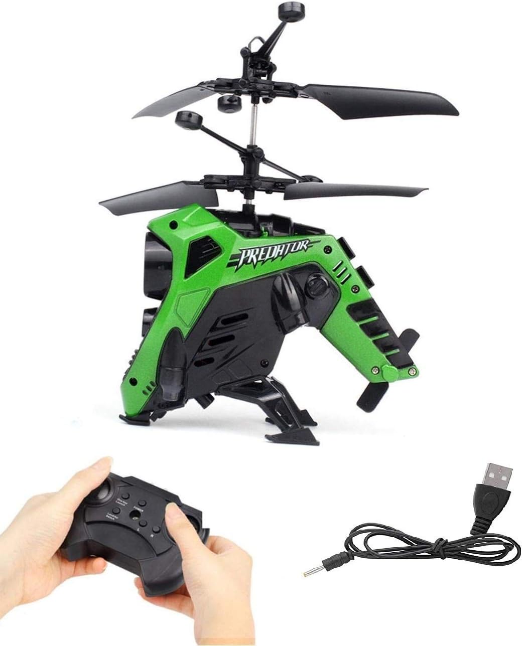 VE Kid's HX 708 Flying Helicopter with Remote Controller and Unbreakable Blades (Multicolour)