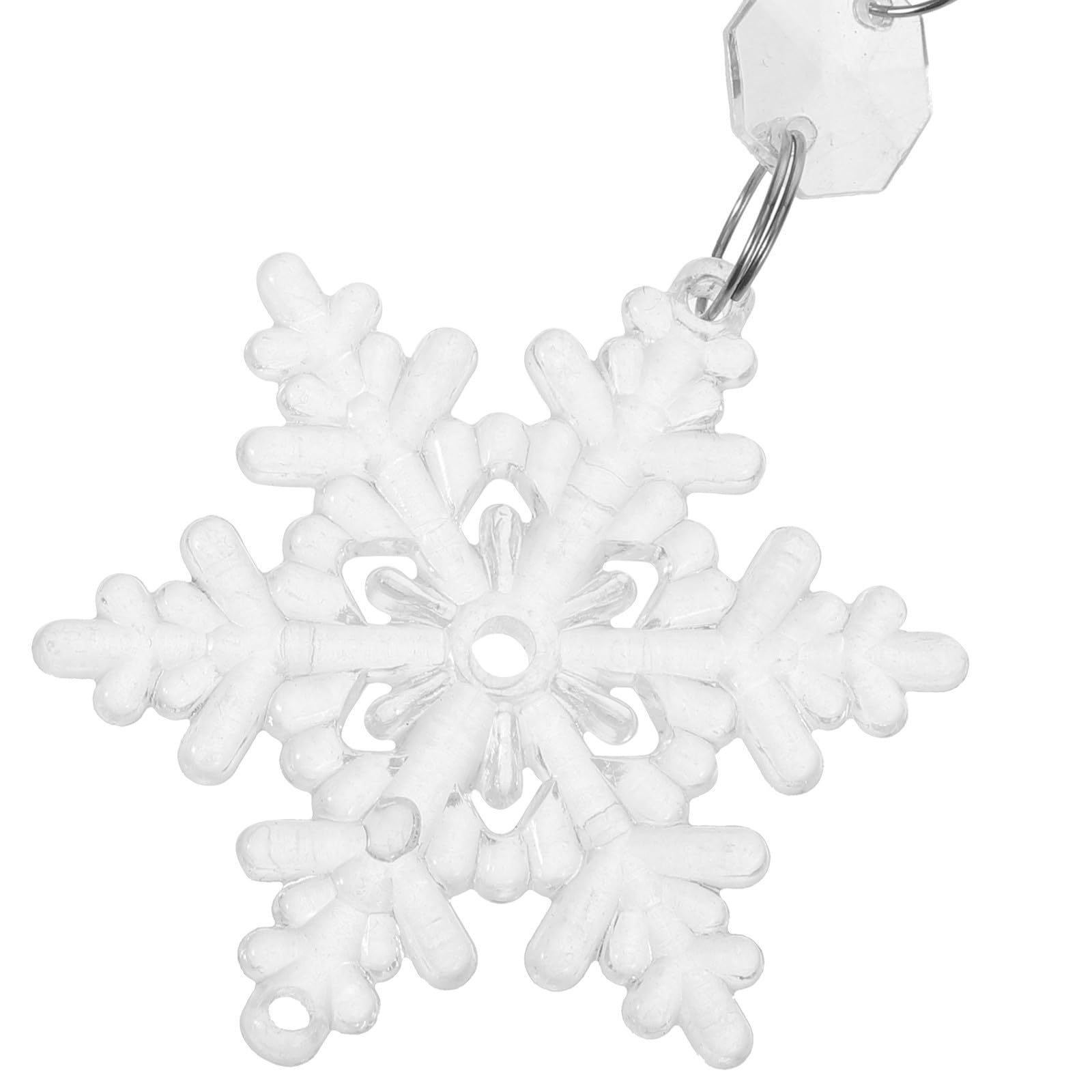 TOYANDONA 60 Stück Acryl Eiszapfen Weihnachtsbaumschmuck Transparente | Leicht, Robust und Wiederverwendbar, Bruchsicheres Acryl, Elegant für Feier, Raum und Saisonale Dekoration