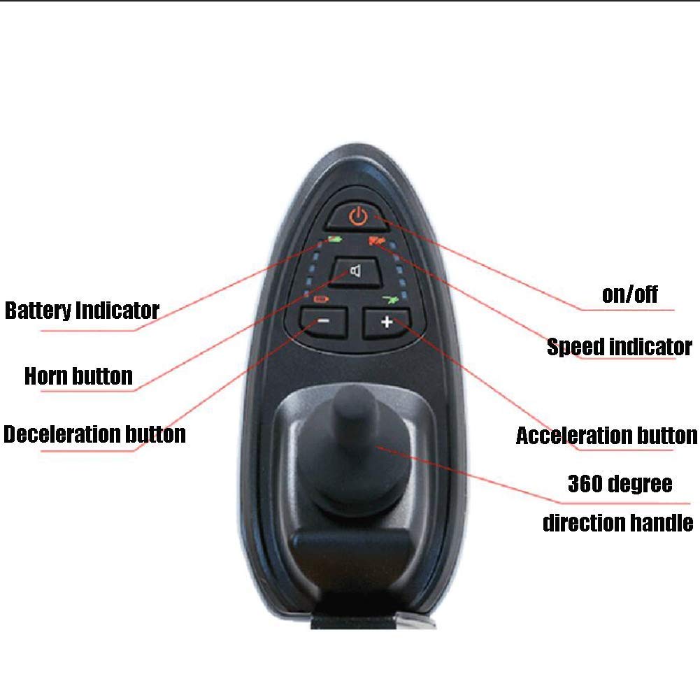 Silla de Ruedas Plegable portátil, Rueda Plegable eléctrica Ligero Anciano discapacitado Cuatro Ruedas Automático Inteligente Potente Rueda de Doble Motor