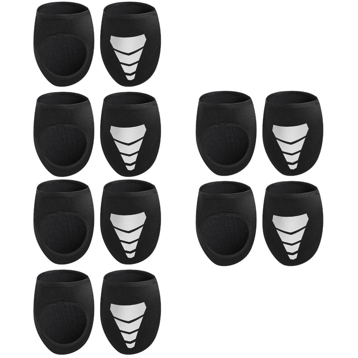 BESPORTBLE Lot De 3 Couvre-Chaussures De Cyclisme - Chaussettes Réfléchissantes Incluses - Matériau Néoprène 2 Paires*3