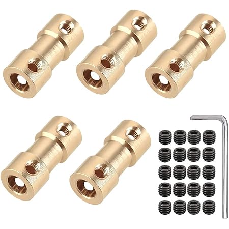 QUARKZMAN Wellenkupplung 4-5mm - Aluminium Kuppler Für Motoren & Encoder