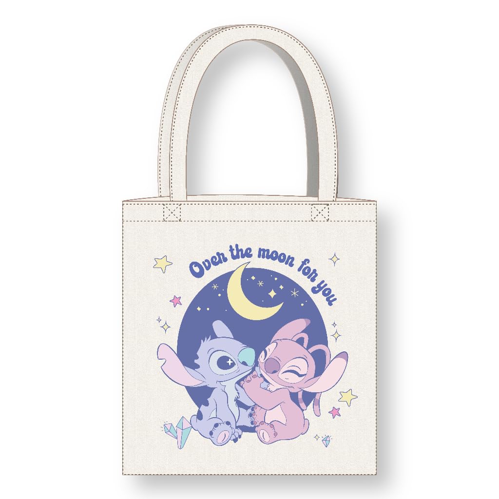 CERDÁ LIFE'S LITTLE MOMENTS Cerdà Marvel Spider-Man Bag, White - Over The Moon For You, 36 x 39 cm, Lilo and Stitch