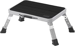 Amazon.com: Step Stool,Adjustable Height Folding Step Stool with No ...