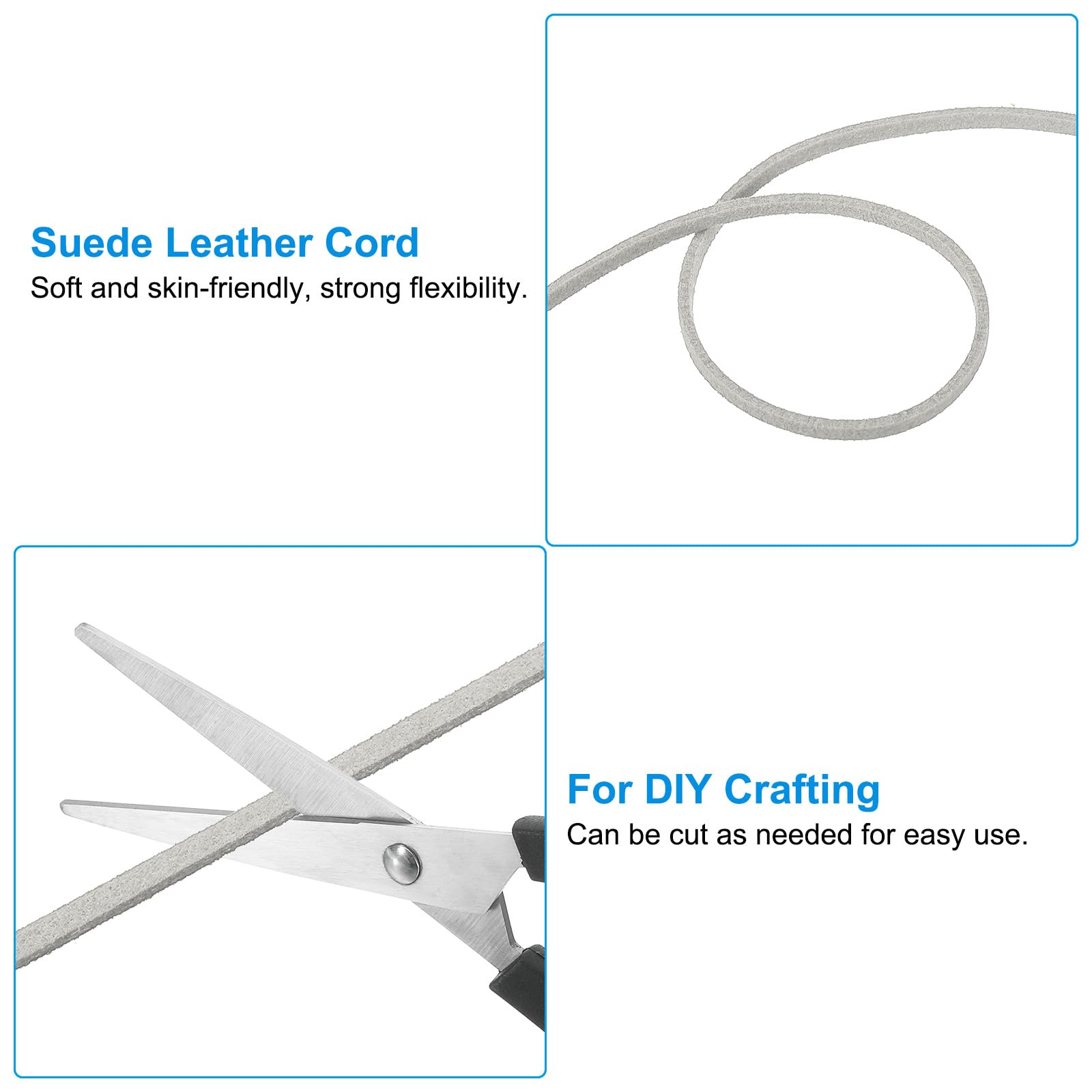 PATIKIL Suede Leather Cord 2.5mm 98 Yard - Image 3