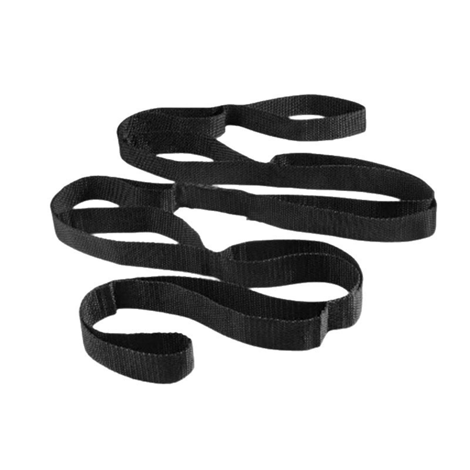 Club Bollywood®Stretch Strap with Loops Multi Loop Yoga Strap for Dance Fitness Working Out Black|Sporting Goods|Fitness, Running & Yoga|Yoga & Pilates|Yoga Straps-image-13