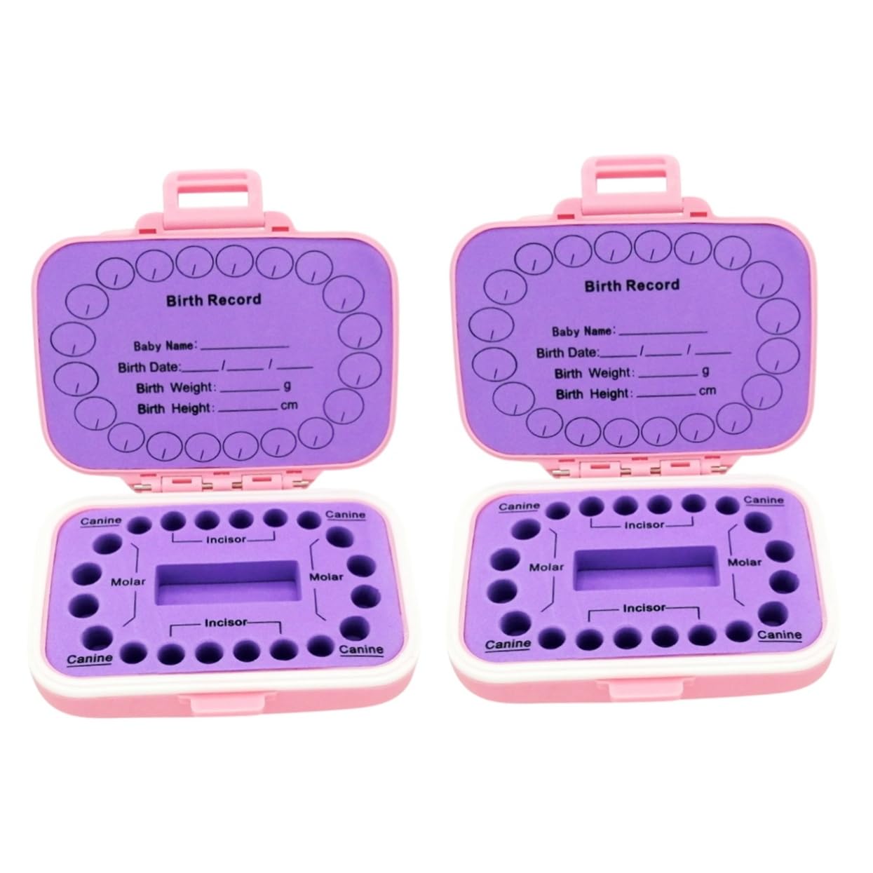 UPKOCH 2stücke Zahndose Für Nostalgische Box Zur Aufbewahrung Von Milchzähnen Personalisierbare Zahnfee-box Mit Beschriftungen Für Einfache Identifikation Perfektes Andenken Für