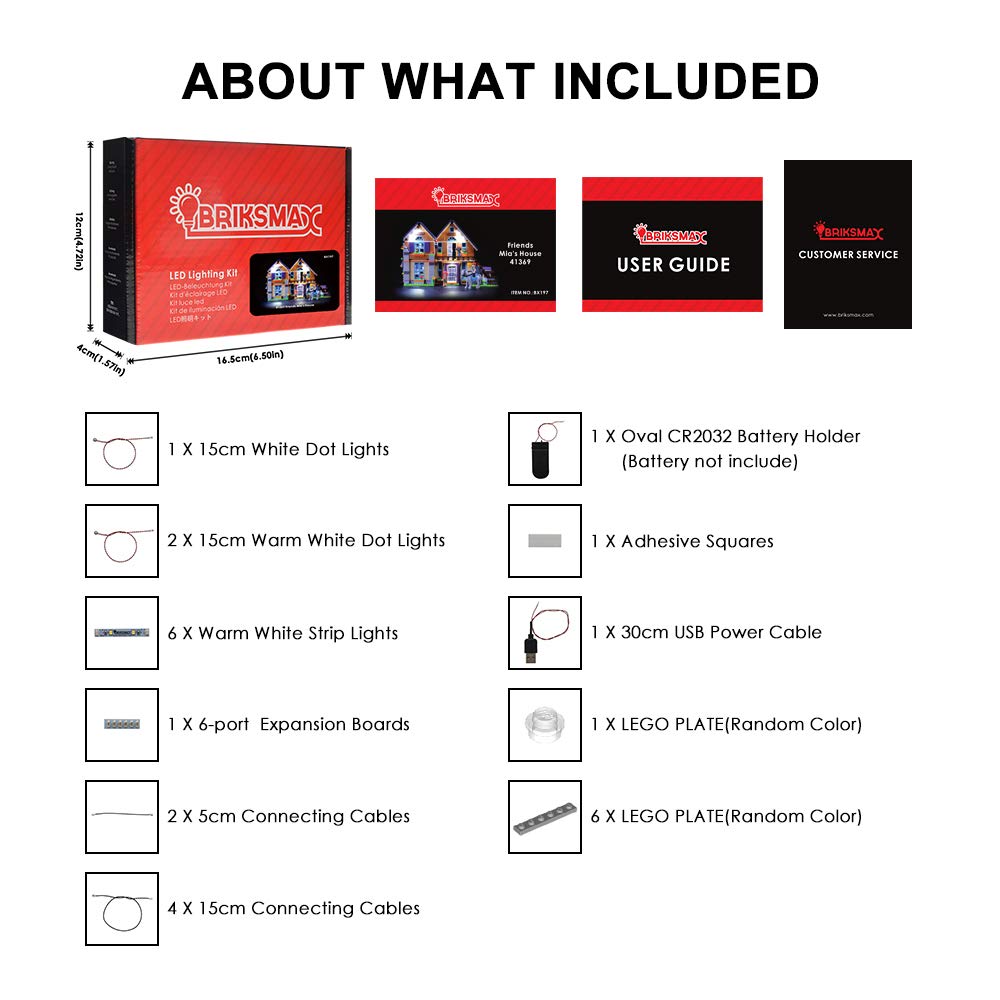 Briksmax Led Lighting Kit For Friends Mias House Compatible Lego