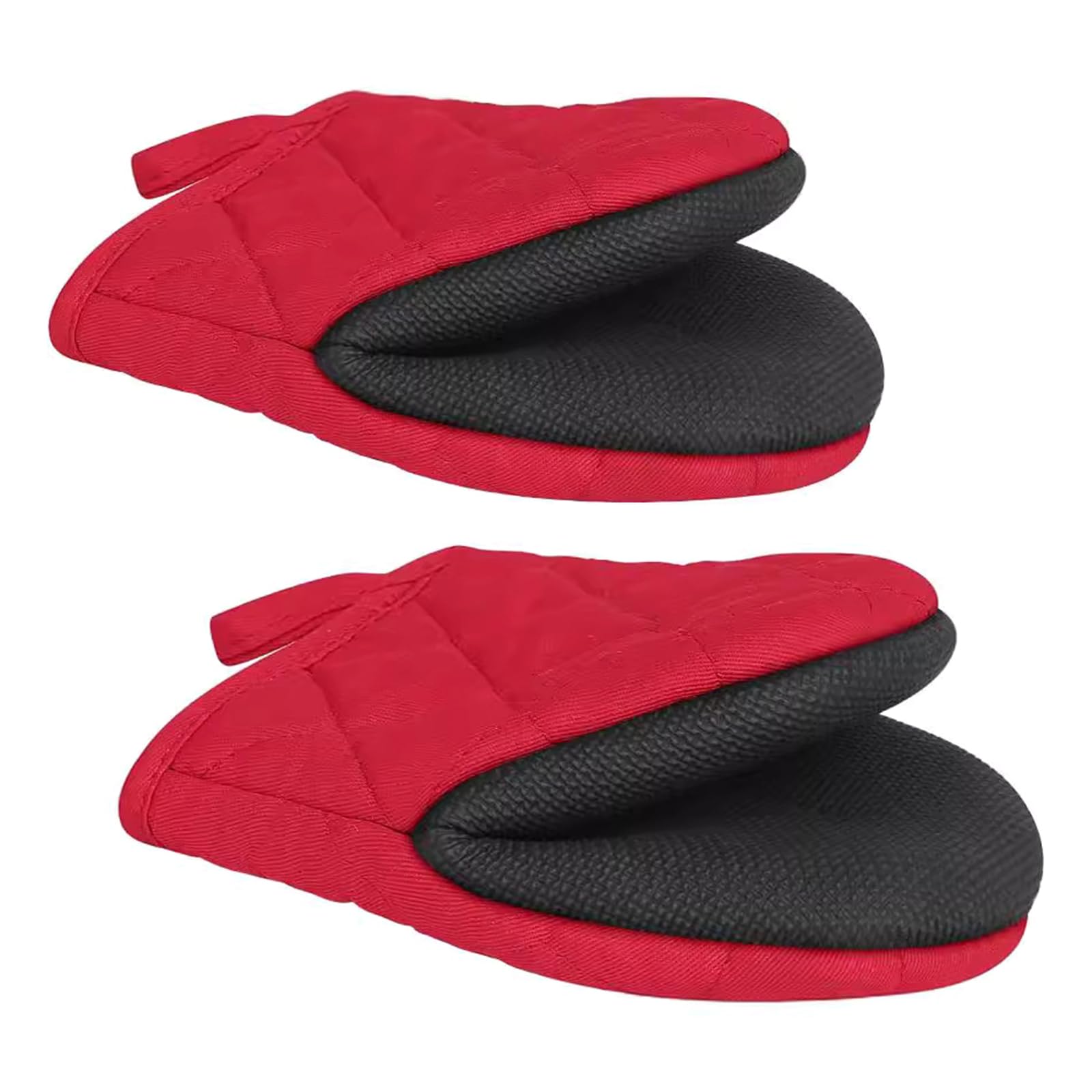 Tsophreniq Nonslip Oven Hand Mitts Pair Short Neoprene Kitchen Gloves Home Baking Accessories Cooking Supplies High Temperatures Mitts