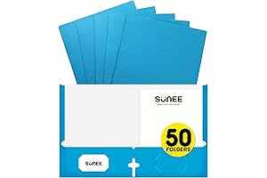 SUNEE Folders with Pockets in Bulk for Enhanced Organization