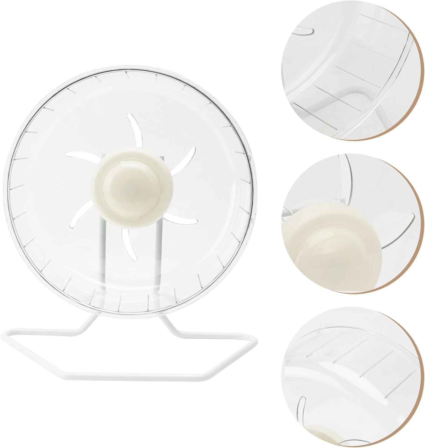 Hamster Exercise Wheel Ultra-Quiet Running Wheel 16cm with Stand Small Animal Spinner for Hamsters and Gerbils