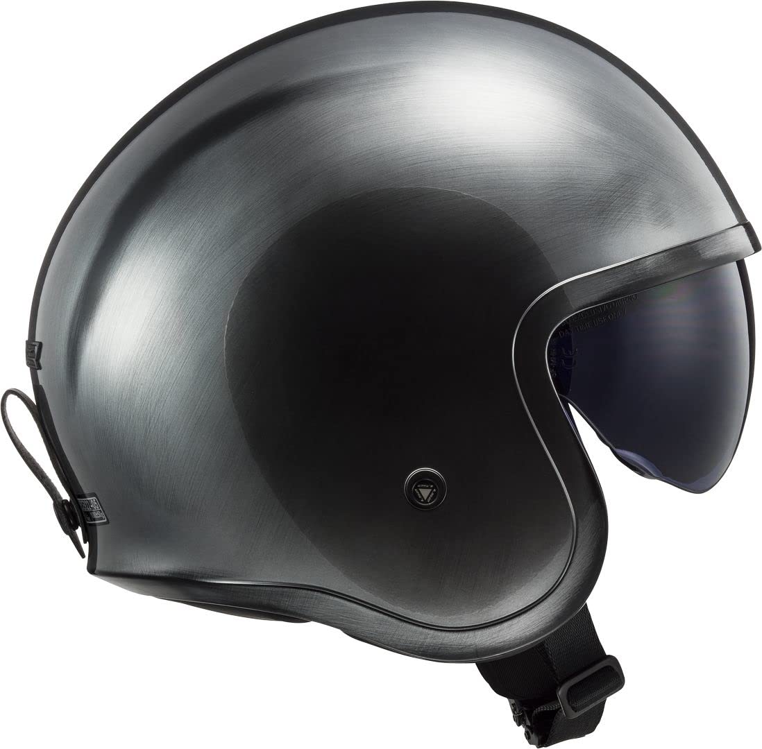 LS2, Casque Moto Jet SPITFIRE Jeans Titanium, L