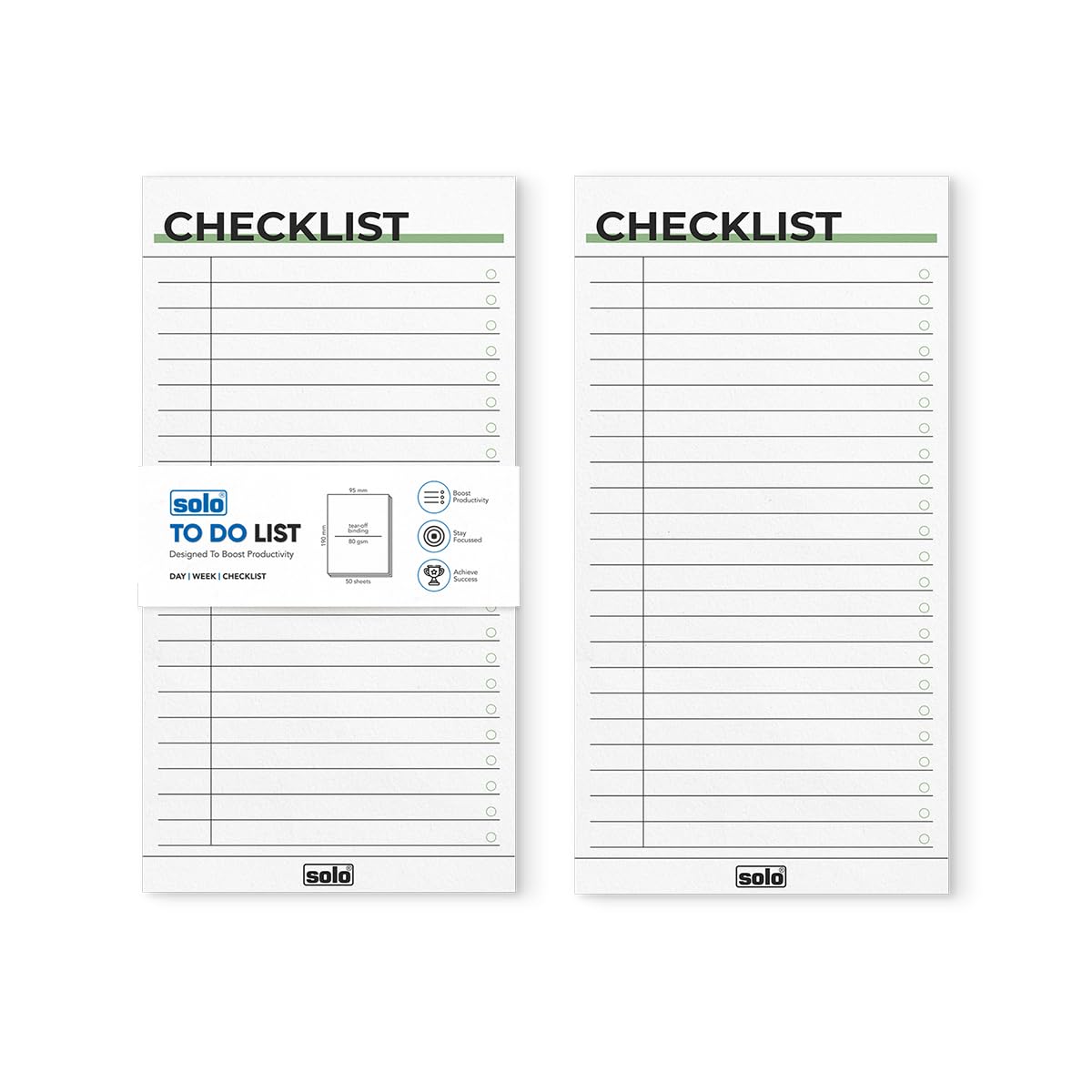 SOLO B6 Weekly-Daily-Checklist with 50 Tear-Off Sheets, 80 GSM Daily Planner to Track & Schedule Your Day, Manage To-Do List, Goals & Budget Tracker, Ideal for Office, Home & School - Pack of 2-image-19