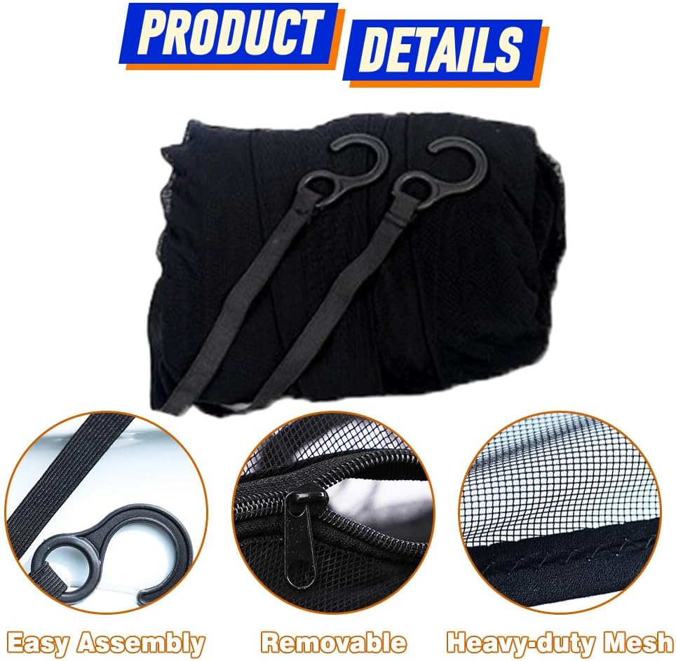 MACHSWON SUV Trunk Tailgate Net Sunshade, Car Tailgate Mesh Screen with Two-Way Zipper Compatible with Most SUVs Minivans, 62.99 Inch x 76.77 Inch, 1PC