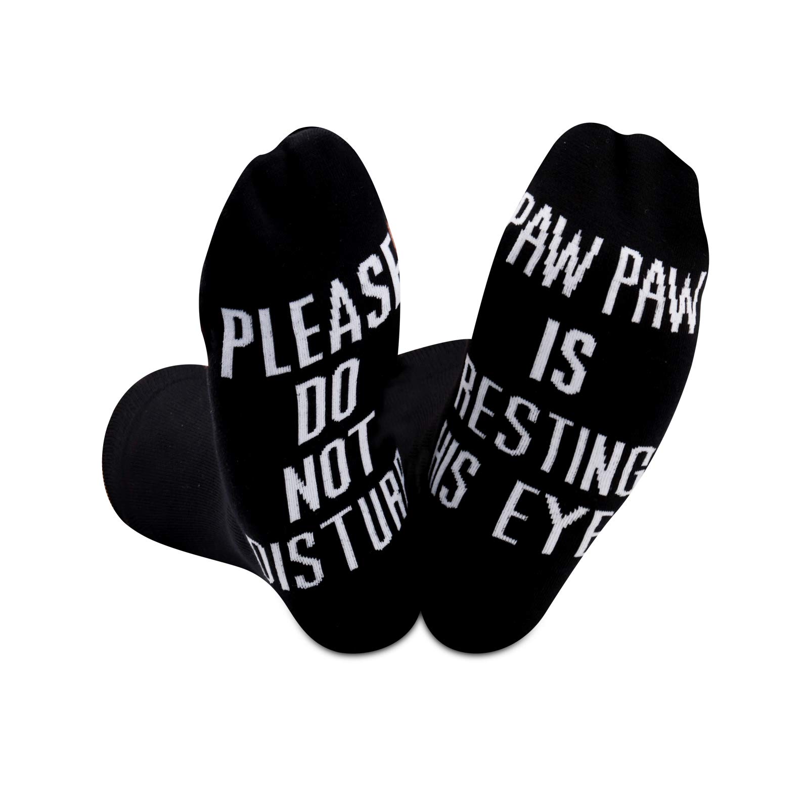 GJTIM 2 PAIRS Funny Grandpa Gift Paw Paw Father's Day Birthday Christmas Gift Socks
